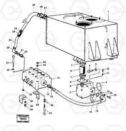 25684 Hydraulic system feed lines 4300B 4300B, Volvo Construction Equipment