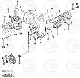 16624 Oil pump L70 L70 S/N -7400/ -60500 USA, Volvo Construction Equipment