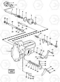 19349 Fuel injection pump shafts Prod Nr 16303,16304 616B/646 616B,646 D45, TD45, Volvo Construction Equipment