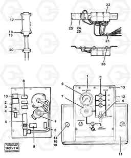 1099 Instruments and instrument panel 99160 Tillv.nr -2223 4200 4200, Volvo Construction Equipment