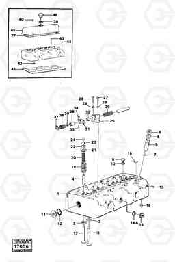 19081 Cylinder head 616B/646 616B,646 D45, TD45, Volvo Construction Equipment