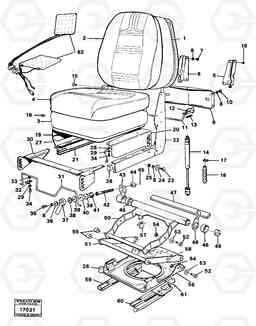 24885 Operator's seat 861 861, Volvo Construction Equipment