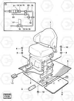 24137 Drivers seat 98979 99820 861 861, Volvo Construction Equipment