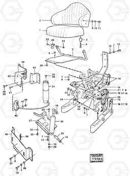 21710 Drivers seat air norseman 98979 99820 861 861, Volvo Construction Equipment