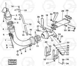 85316 Exhaust cooling 99004, 99564 861 861, Volvo Construction Equipment