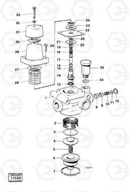 25259 Air-pressure governor tillv nr -57290 861 861, Volvo Construction Equipment