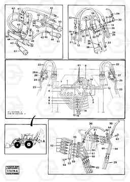 75948 Hydraulic system stand,excavator unit 616B/646 616B,646 D45, TD45, Volvo Construction Equipment