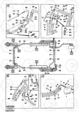 854 Hydraulic system loader unit 616B/646 616B,646 D45, TD45, Volvo Construction Equipment