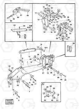 3758 Excavator arm 616B/646 616B,646 D45, TD45, Volvo Construction Equipment