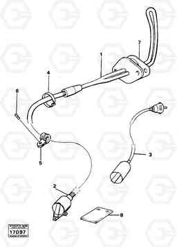 16107 Engine heater 97495 99593 616B/646 616B,646 D45, TD45, Volvo Construction Equipment