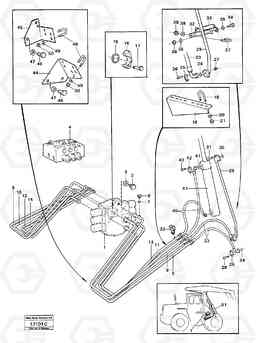 97774 Hydraulic system lift- and tilting system. L160 VOLVO BM L160, Volvo Construction Equipment