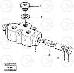 19193 Valve section 4600 4600, Volvo Construction Equipment