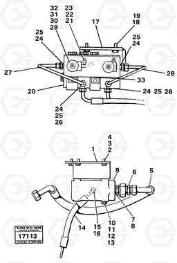 18887 Valves with connections 99393 Tillv.nr 2224- 4200 4200, Volvo Construction Equipment