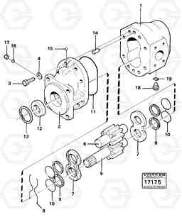 16447 Hydraulic pump 98937 4600 4600, Volvo Construction Equipment