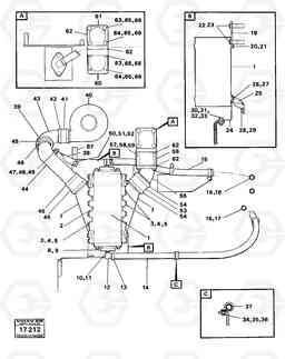 73912 Air cooler with fitting parts 99297, 99299 4400 4400, Volvo Construction Equipment