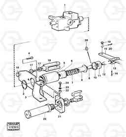 23149 Spool control for tipping valve 99671 A25 VOLVO BM VOLVO BM A25, Volvo Construction Equipment