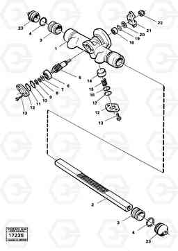 23376 Rack gear 5350 5350, Volvo Construction Equipment