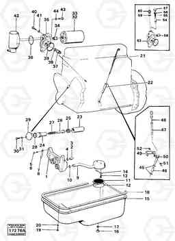 78089 Lubricating oil system 616B/646 616B,646 D45, TD45, Volvo Construction Equipment