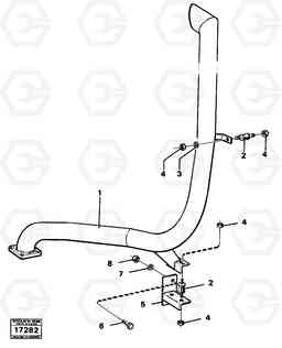 19465 Exhaust manifold,italy 98700 616B/646 616B,646 D45, TD45, Volvo Construction Equipment