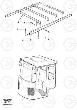 22282 Safety roof 98556 4300 4300, Volvo Construction Equipment