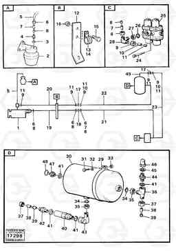 88250 Feed lines prod nr 37004 Tillv Nr 1800- 5350 5350, Volvo Construction Equipment