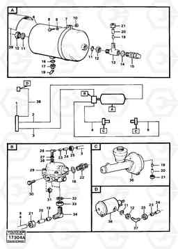 85455 Brake circuit 1, trailer prod nr 37004 Tillv Nr 1800- 5350 5350, Volvo Construction Equipment