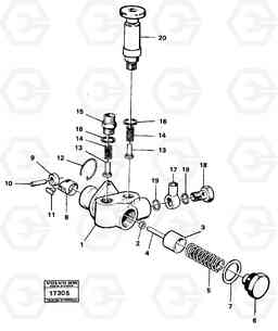 18933 Feed pump prod no 16307 4300 4300, Volvo Construction Equipment