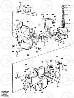 67413 Fuel injection pump centrifugal covernor 16207, 16308, 16309 616B/646 616B,646 D45, TD45, Volvo Construction Equipment