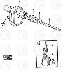 57383 Speedometer drive 5350B Volvo BM 5350B SER NO 2229 - 3999, Volvo Construction Equipment