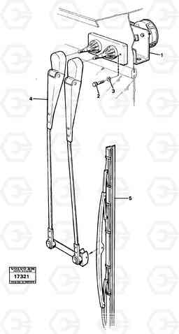 24261 Windshield wipers,front hytt nr 2739 - 4200 4200, Volvo Construction Equipment