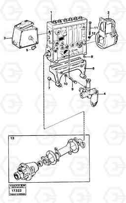 22583 Injection pump with drive 4600 4600, Volvo Construction Equipment