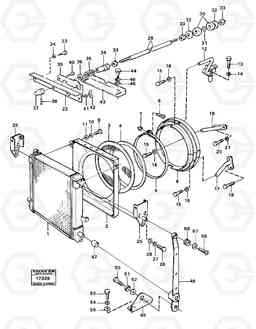 38636 Radiator with fitting parts Tillv Nr 3744- 4400 4400, Volvo Construction Equipment