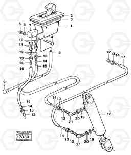 14288 Control for high and low gear Tillv Nr 1800 - 5350 5350, Volvo Construction Equipment