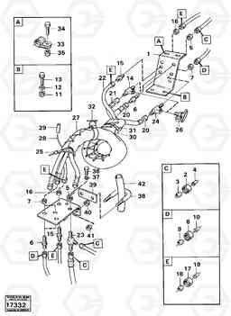 90665 Hoses over hitch A25 VOLVO BM VOLVO BM A25, Volvo Construction Equipment