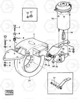 90737 Universal joint brake 6x6 861 861, Volvo Construction Equipment