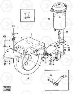 11821 Parking brake 5350B Volvo BM 5350B SER NO 2229 - 3999, Volvo Construction Equipment