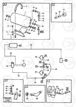 90909 Brake system 2 tillv nr 1800- 5350 5350, Volvo Construction Equipment