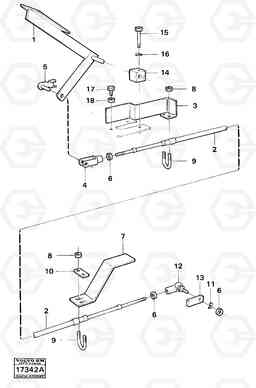 19351 Throttle control 99528 616B/646 616B,646 D45, TD45, Volvo Construction Equipment