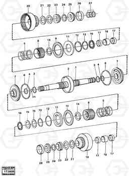 15881 Clutches forward and reverse L120 Volvo BM L120, Volvo Construction Equipment