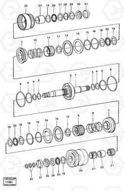 12130 Clutches 1:st and 2:nd speeds Tillv Nr 2601- 4500 4500, Volvo Construction Equipment