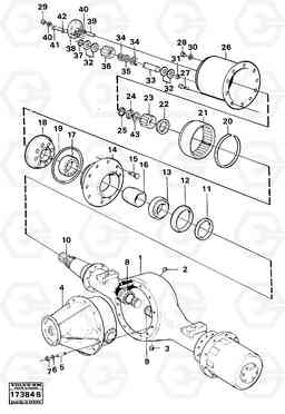 104215 Drive axle tillv nr 59095- 861 861, Volvo Construction Equipment