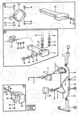 23820 Hydraulic system rear Tillv Nr 3744 - 4525 4400 4400, Volvo Construction Equipment