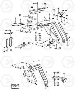 38639 Front and rear mudguards 98562, 99332 4400 4400, Volvo Construction Equipment