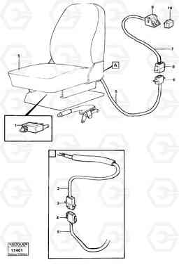 15149 Safety parts detals signal for parking brake 99715,90059 4400 4400, Volvo Construction Equipment