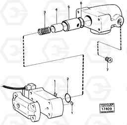 18468 Valve 99739 616B/646 616B,646 D45, TD45, Volvo Construction Equipment