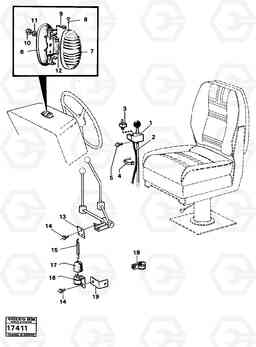 16123 Electrical parts for two-stage hydraulics 99739 616B/646 616B,646 D45, TD45, Volvo Construction Equipment