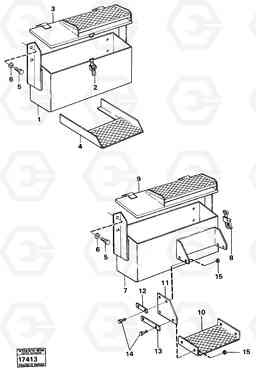 23591 Toolbox 616B/646 616B,646 D45, TD45, Volvo Construction Equipment