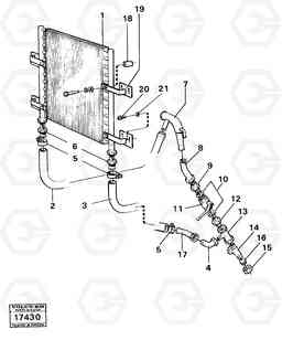 40204 Hydraulic oil cooler 99656 4300 4300, Volvo Construction Equipment