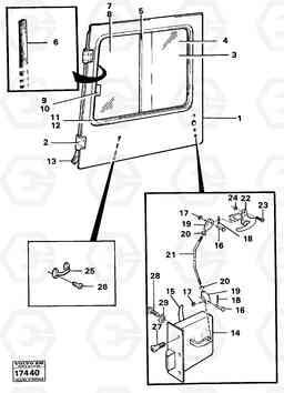 2039 Door and slide window tillv nr 59472- 861 861, Volvo Construction Equipment