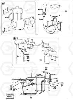 84023 Air compressor with fitting parts Tillv No 4526- 4400 4400, Volvo Construction Equipment